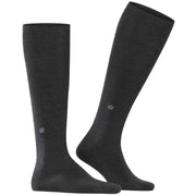 Burlington Dublin Knee High Socks - Anthracite Mel Grey