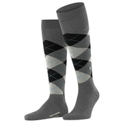 Burlington Edinburgh Knee High Socks - Asphalt Mel Grey