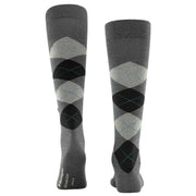 Burlington Edinburgh Knee High Socks - Asphalt Mel Grey