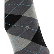 Burlington Edinburgh Knee High Socks - Asphalt Mel Grey