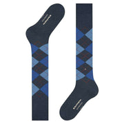 Burlington Edinburgh Knee High Socks - Dark Blue Mel