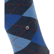 Burlington Edinburgh Knee High Socks - Dark Blue Mel