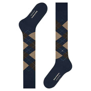 Burlington Edinburgh Knee High Socks - Marine Blue
