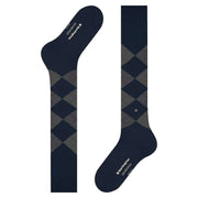 Burlington Edinburgh Knee High Socks - Marine Blue