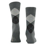 Burlington Edinburgh Socks - Asphalt Mel Grey