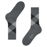 Burlington Edinburgh Socks - Asphalt Mel Grey