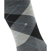 Burlington Edinburgh Socks - Asphalt Mel Grey