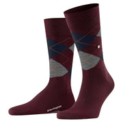 Burlington Edinburgh Socks - Claret Red