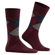 Burlington Edinburgh Socks - Claret Red
