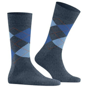 Burlington Edinburgh Socks - Dark Blue Mel
