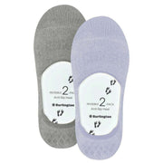 Burlington Everyday 2-Pack Invisibles Socks - Cosmic Sky Purple/Grey