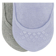 Burlington Everyday 2-Pack Invisibles Socks - Cosmic Sky Purple/Grey