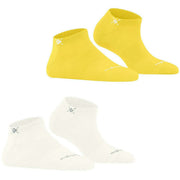 Lot de 2 paires de chaussettes pour baskets Burlington Everyday - Blanc cassé