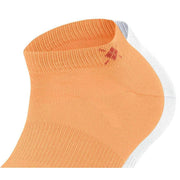 Burlington Everyday 2-Pack Sneaker Socks - Papaya Orange/White