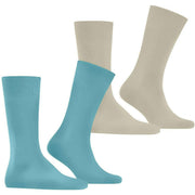 Lot de 2 paires de chaussettes Burlington Everyday - Key Largo Bleu