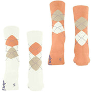 Burlington Everyday Argyle 2-Pack Socks - Off White