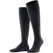 Burlington Leeds Knee High Socks - Asphalt Mel Grey