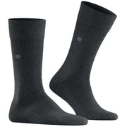 Burlington Leeds Socks - Asphalt Mel Grey