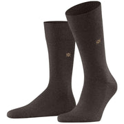 Burlington Leeds Socks - Brown Mel