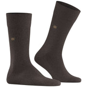 Burlington Leeds Socks - Brown Mel