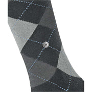 Burlington Queen Knee High Socks - Oil Black/Grey