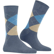 Chaussettes Burlington Queen - Bleu Jean Clair
