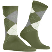 Burlington Gerippte Court-Socken – Salvia Green