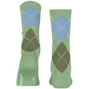 Burlington Rib Courtside Socks - Quiet Green