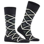 Burlington Tartan Socks - Black