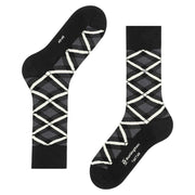 Burlington Tartan Socks - Black