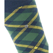Burlington Tartan Socks - Marine Blue