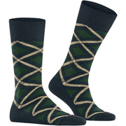 Burlington Schottenkaro-Socken – Marineblau