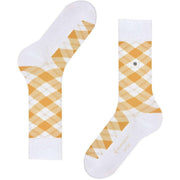 Chaussettes Tartan Burlington - Blanc