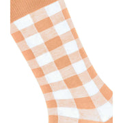 Burlington Vichy-Socken – Pfirsichorange