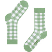 Burlington Vichy-Socken – Ruhiges Grün