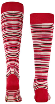 Falke Microblock Kniekousen - Geranium Rood