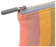 Roka Maida Vale Kleiner Baumwoll-Canvas-Beutel – Faded Multi Stripe