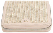 Stackers Square Jewellery Roll - Blush Raffia
