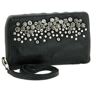 Campomaggi Bella Di Notte Portemonnee met Strass - Zwart