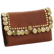 Campomaggi Felloniche Stud Portemonnee - Cognac Tan