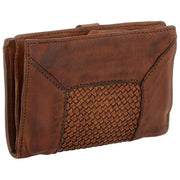 Campomaggi Pisa Ornella geweven portemonnee - Cognac Tan