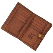Campomaggi Pisa Ornella geweven portemonnee - Cognac Tan