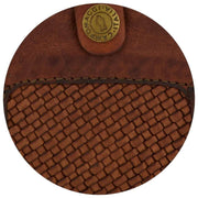 Campomaggi Pisa Ornella geweven portemonnee - Cognac Tan