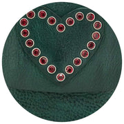 Campomaggi Portacellulaire Stud Support Pour Téléphone Sac - Vert Bouteille/Rouge