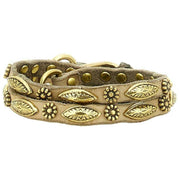 Campomaggi Siena Stud Leather Chain Belt - Ice Beige