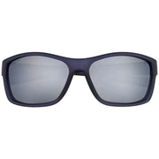 CAT Angled Rectangular Wrap Sunglasses - Blue
