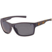 CAT Angled Rectangular Wrap Sunglasses - Grey