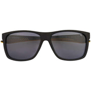 CAT Deep Square Rubber Textured Sunglasses - Black