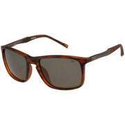 CAT Deeper Square Metal Trim Sunglasses - Tortoise Shell Brown