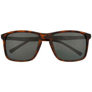 CAT Deeper Square Metal Trim Sunglasses - Tortoise Shell Brown